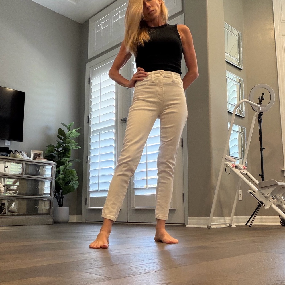 Joe’s jeans, flawless the Charlie high-rise skinny crop jeans